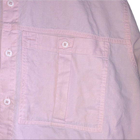 Vintage Mervyn’s Mens Pink Button Down Short Sleeve Large - Picture 3 of 8